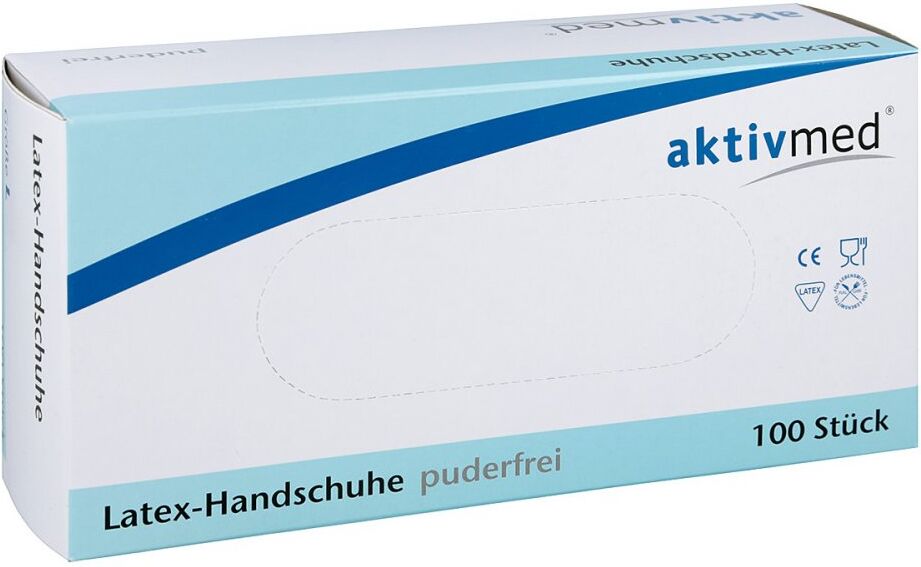 Latexhandschuhe Einmal puderfrei L 100stk