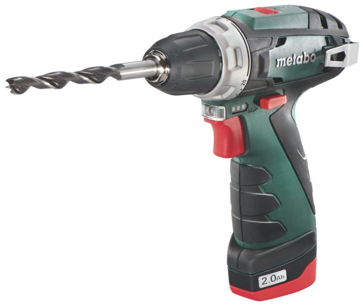 METABOWERKEG Akku Bohrschrauber PowerMaxx BS Basic 2 Akkus i.K 10,8 V 09169328
