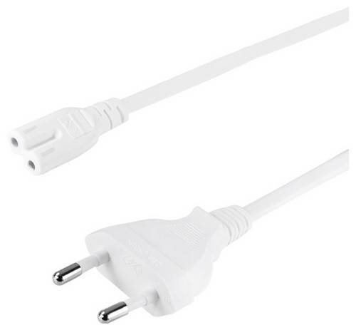 LogiLink CP192W Strom Netzkabel Weiß 1.00m