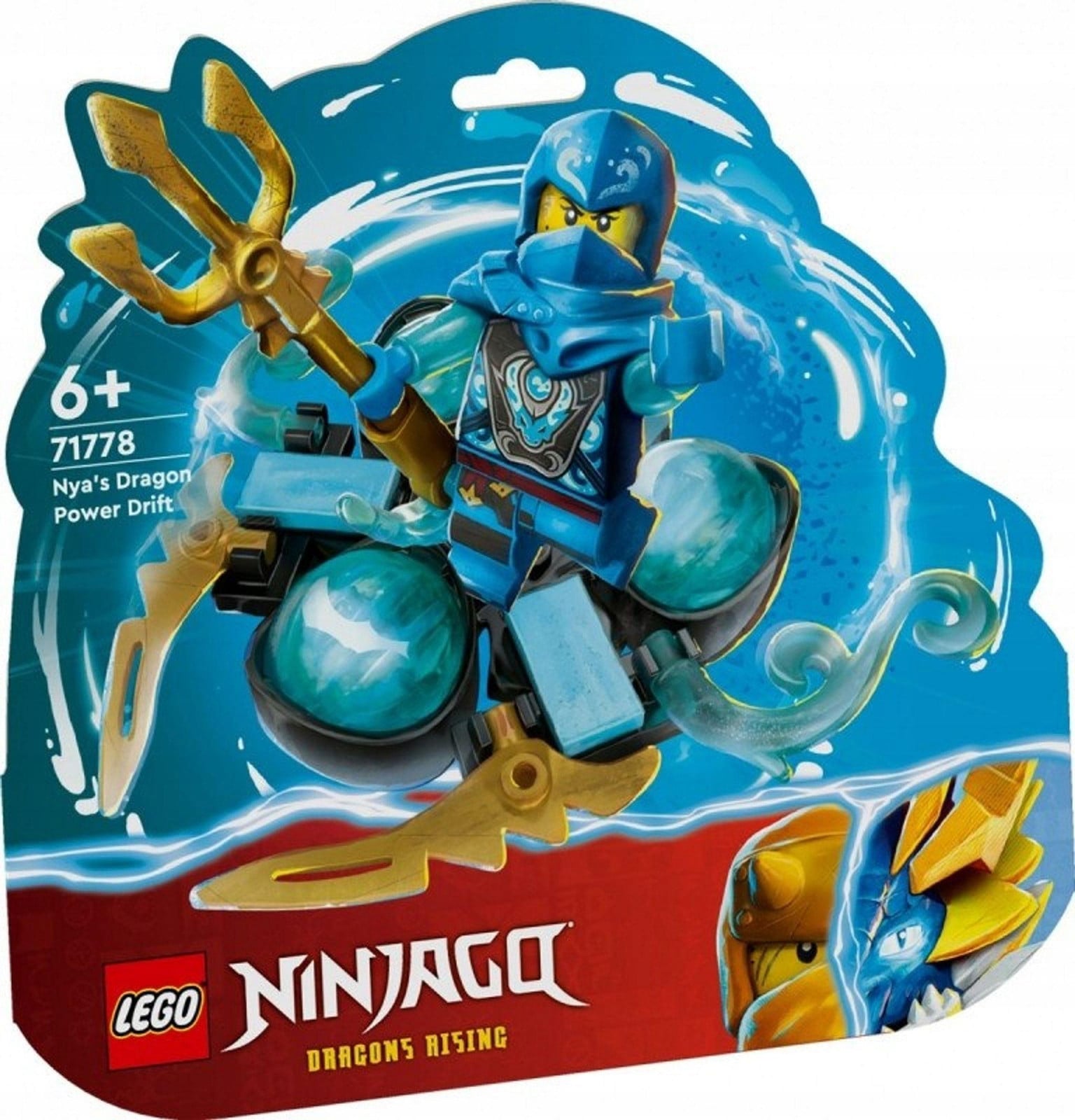 LEGO 71778 NINJAGO Nya's Drakenkracht Spinjitzu-drift speelset met Nya minifiguur