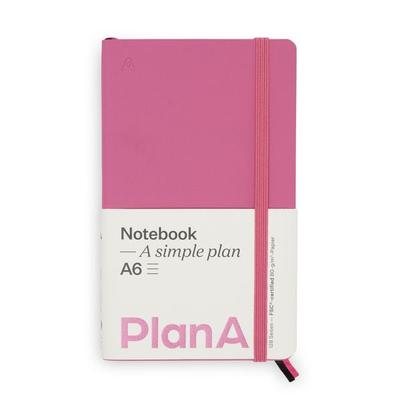 Notizbuch A6 Softcover Candy Pink Liniert, 128 Seiten