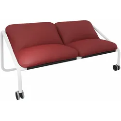 Sedus se:lab Sofa - Nova rubinrot (91W) / Purweiß (158)