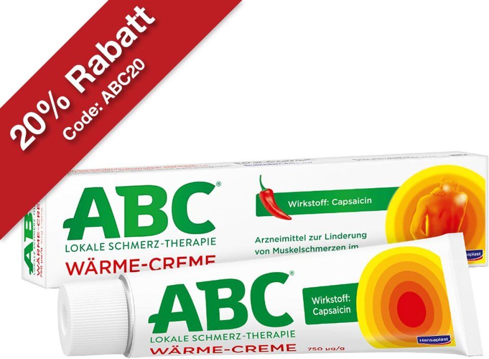ABC Wärme-Creme Capsicum 0,75mg/g Hansaplast med 50g