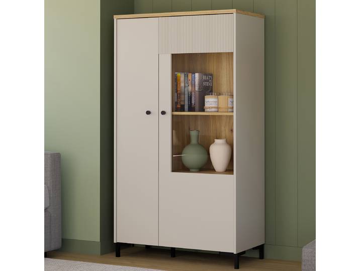 Highboard 83 x 149 x 42cm Braun/Beige