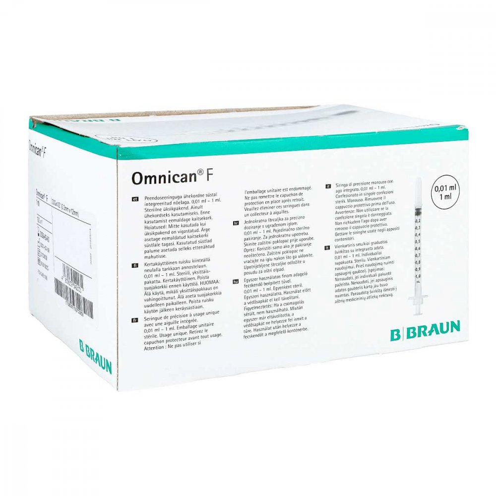 B. Braun Melsungen AG Omnican F 1ml Feindosierungspr.30gx12mm 04051388