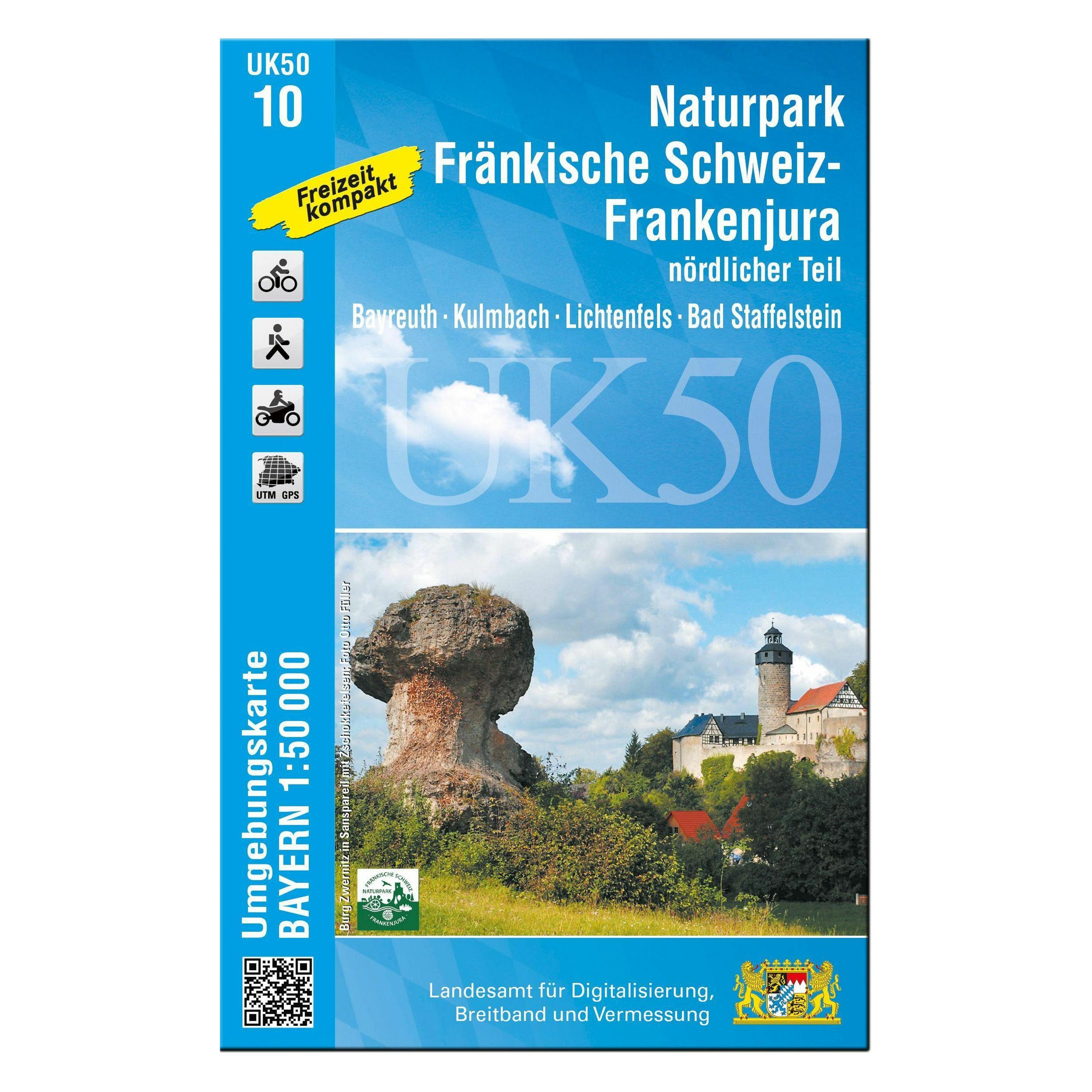 LDBV Bayern Topographische Karte Bayern Naturpark Fränkische Schweiz - Veldensteiner Forst (40681857)