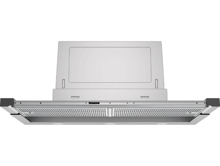 SIEMENS Flachschirmhaube LI97RA561 , Energieeffizienz: B, silber (edelstahlfarben), B:89,8cm H:42,6cm T:29cm, Dunstabzugshauben, Leiser iQdrive-Motor für mehr Ruhe & helles LED-Licht beim Kochen, Flachschirmhaube