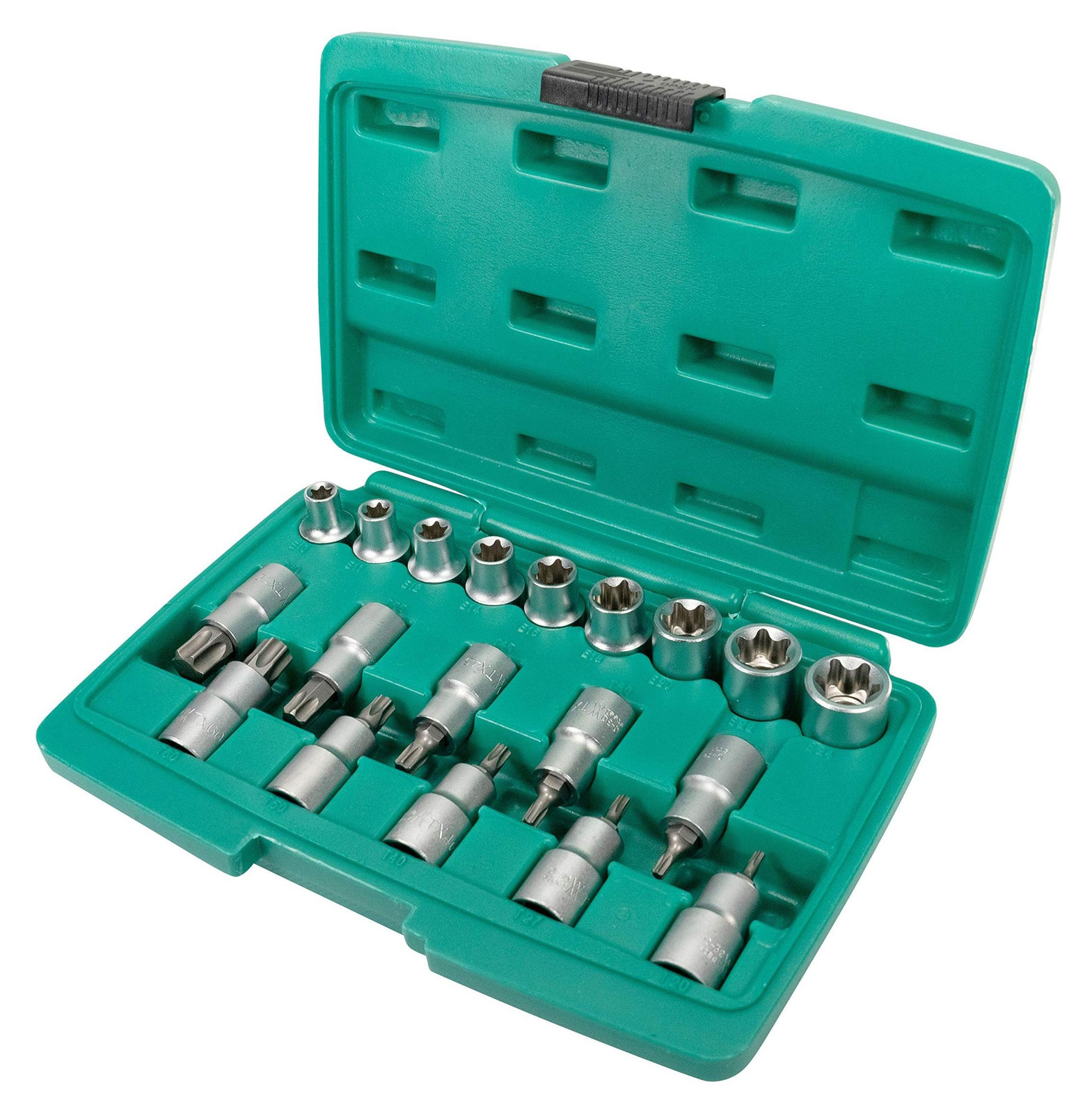 19-delige Torx sleutelset inclusief gereedschapskoffer