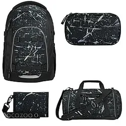Coocazoo Mate Reflective Splash Schulrucksack Set 4tlg