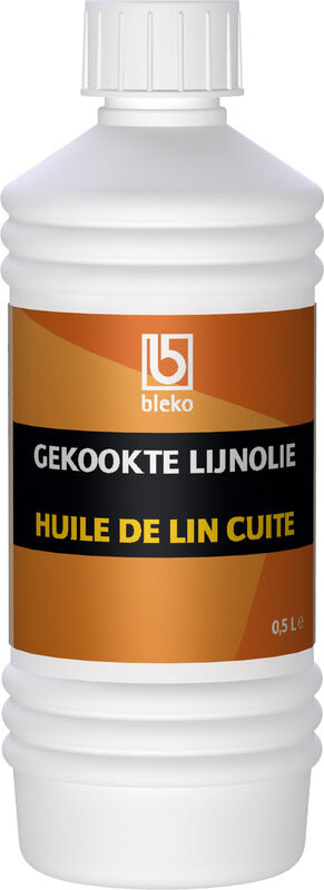 Bleko gekookte lijnolie 500ml transparant