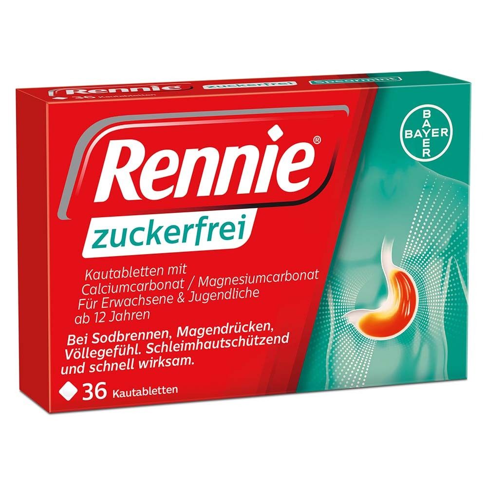 Rennie zuckerfrei Kautabletten 36 St