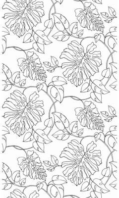 NextWall Tropical Linework Peel and Stick Wallpaper - 20.5 in. W x 18 ft. L