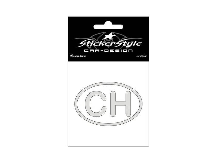 StickerStyle 3D-Sticker CH chrom klein 7.5 cm