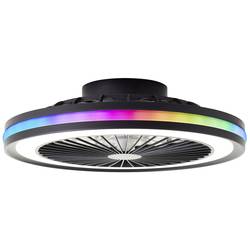 Brilliant G99280/06 Palmero LED-Deckenleuchte mit Ventilator LED-Modul LED fest eingebaut 40 W Schwarz