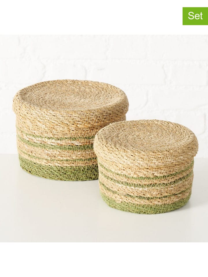 Boltze 2er-Set: Körbe "Agostina" in Beige - onesize