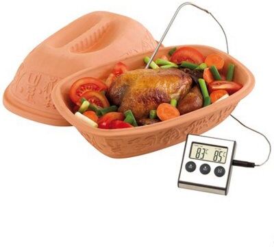 Termometro da cucina GOURMET inox LCD timer allarme   Silver Personalizzate o neutre
