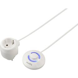 Sygonix SY-7048602 Schaltbare Zwischensteckdose mit abgesetztem Schalter Weiß