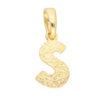 Buchstabenanhänger ADELIA´S "Damen & Herren 333 Gold Buchstabenanhänger S", gold, Schmuckanhänger, Herren, Gold, für Damen & Herren