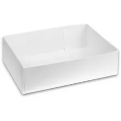 Crokus Weiße Backförmchen 24 X 15 X 7 Cm X100 Stück -