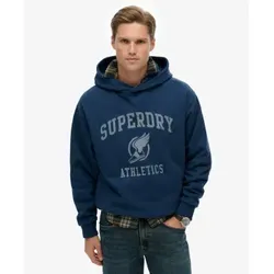 Superdry für Herren. M2014384A Vintage Sweatshirt in Übergröße navy (L), Lässig, Baumwolle, Langarm, Marine
