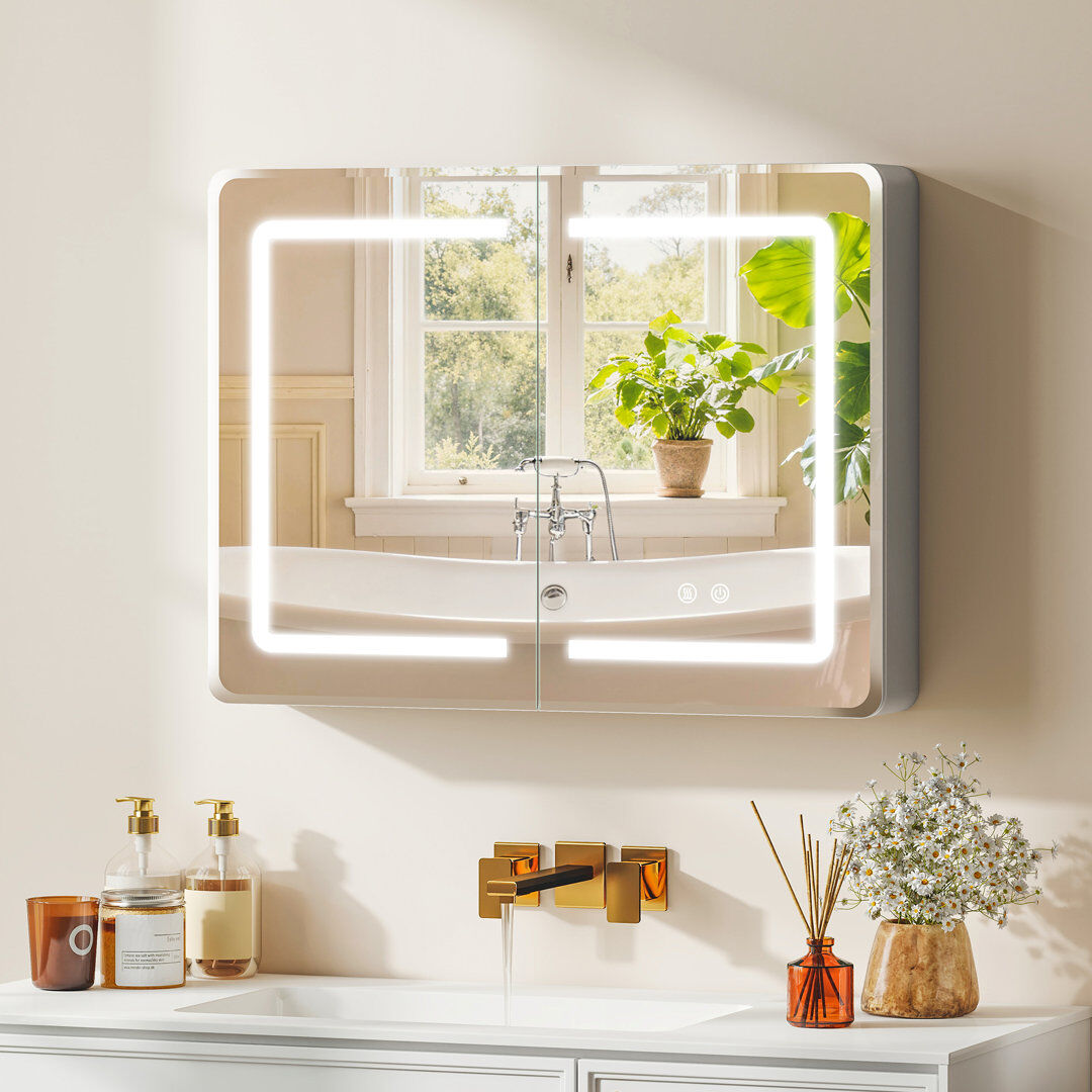 Metro 800 mm W 600 mm H Wall Mounted Shelves Silver 600mm H
