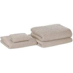 BADEHANDTUCH 4-teilig Beige Areora