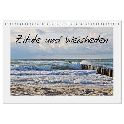 Zitate und Weisheiten (Tischkalender 2027 DIN A5 quer), CALVENDO Monatskalender