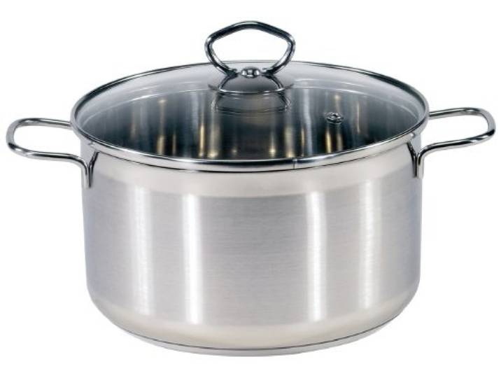 Karl Kruger Manhattan groentepot uit de roestvrijstalen serie, zilver,