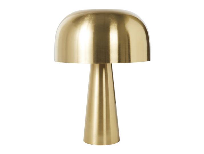 Lampe en acier coloris laiton, H46 cm