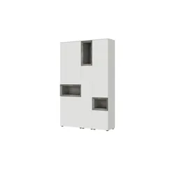 Content Hochschrank  Case , weiß , Maße (cm): B: 131 H: 206 T: 38.0