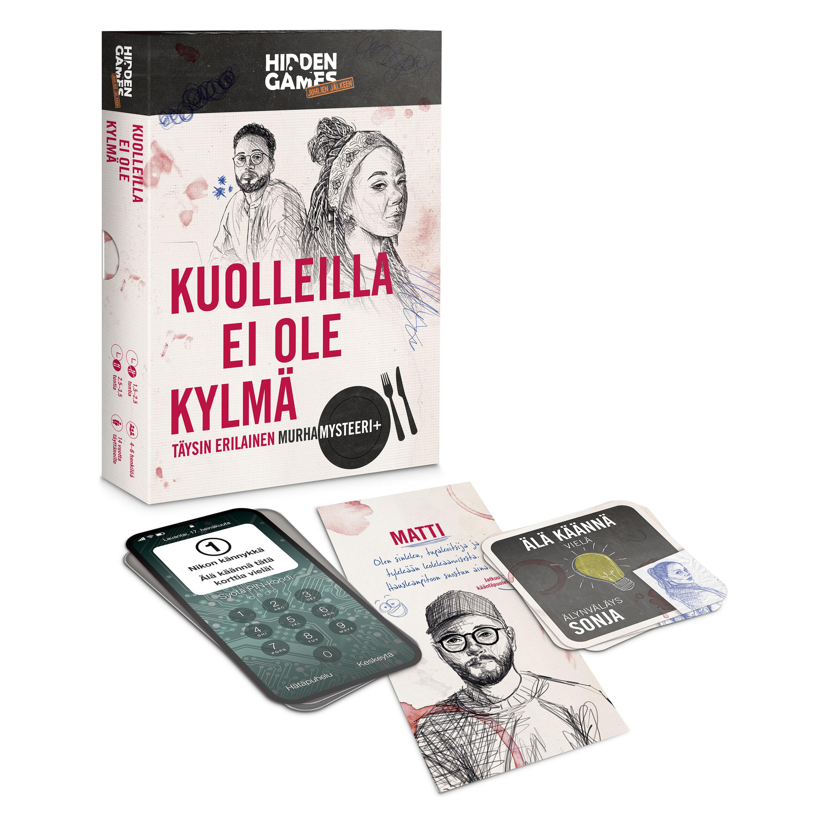 Hidden Games Murhamysteeri: Kuolleilla Ei Ole Kylmä - mysteeripeli (Finnisch, 4 - 6 Spieler) (40123005)