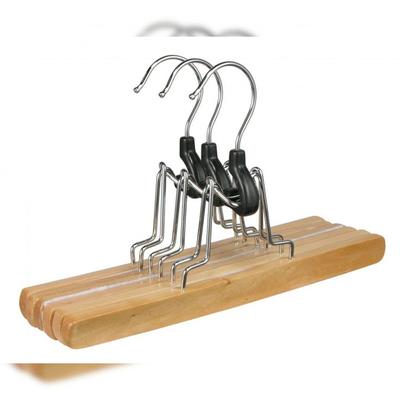 Gravidus 3er Set Hosenspanner aus Holz Kleiderbügel Hosenbügel Hosen Holz