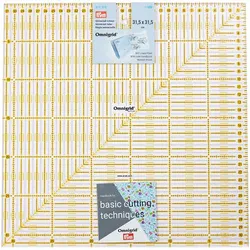 Prym Rollschneider-Lineal "Omnigrid", in cm-Einheit, Größe: 31,5 x 31,5 cm