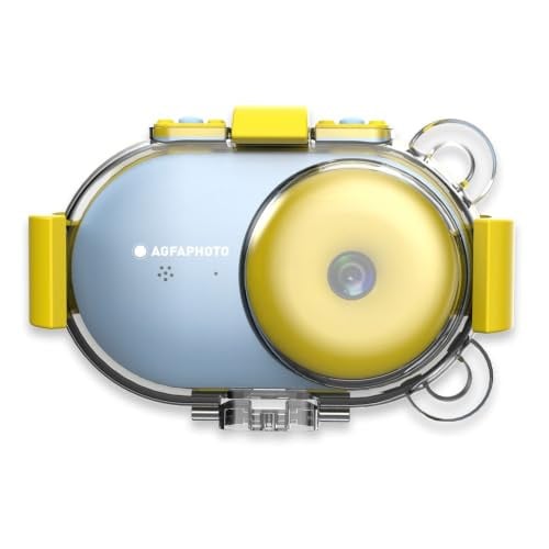 AgfaPhoto Realikids Cam Waterproof waterdichte camera voor kinderen met 24 MP, 2,4 inch LCD-display en MSD8GB, blauw