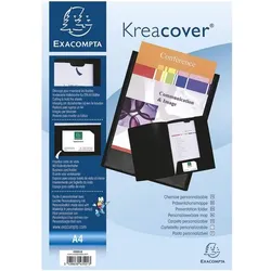 EXACOMPTA 30er-Pack Präsentationsmappe »Kreacover A4« schwarz, 24x32 cm