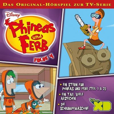 04: Ein Stern für Phineas und Ferb / Ein Tag, viele Abzeichen / Die Schrumpmaschine (Hörspiel zur Disney TV-Serie) - , Audio, 4066339656208