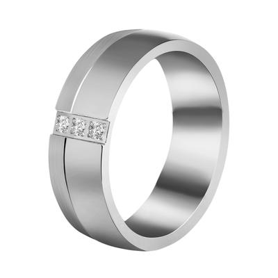 Partnerring AKZENT "Endless Happiness, silberfarbig, langlebig" Gr. 62, silber (silberfarbig48), Fingerringe, Damen, 62, Titan