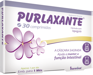 Purlaxante com Ispágula 30 comprimidos