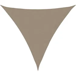 vidaXL Sonnenschirmsegel dreieckiges Oxford-Gewebe 6x6x6 m Taupe Modell Patio Psi Plus