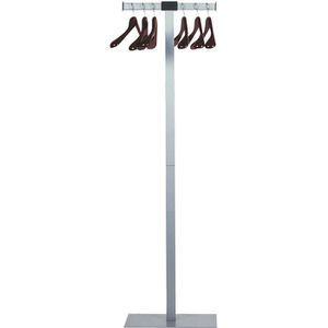 Unilux Garderobenständer Spirit, silber, aus Metall, 175 x 50cm