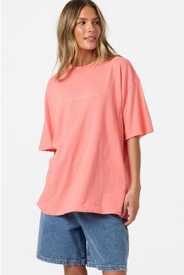 O'Neill s Linear Scape Oversized T-Shirt in Georgia Peach, Size XS