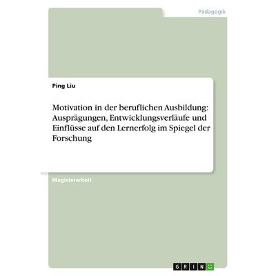 Motivation in der beruflichen Ausbildung: Ausprägungen, Entwicklungsverläufe und Einflüsse auf den Lernerfolg im Spiegel der Forschung, Taschenbuch