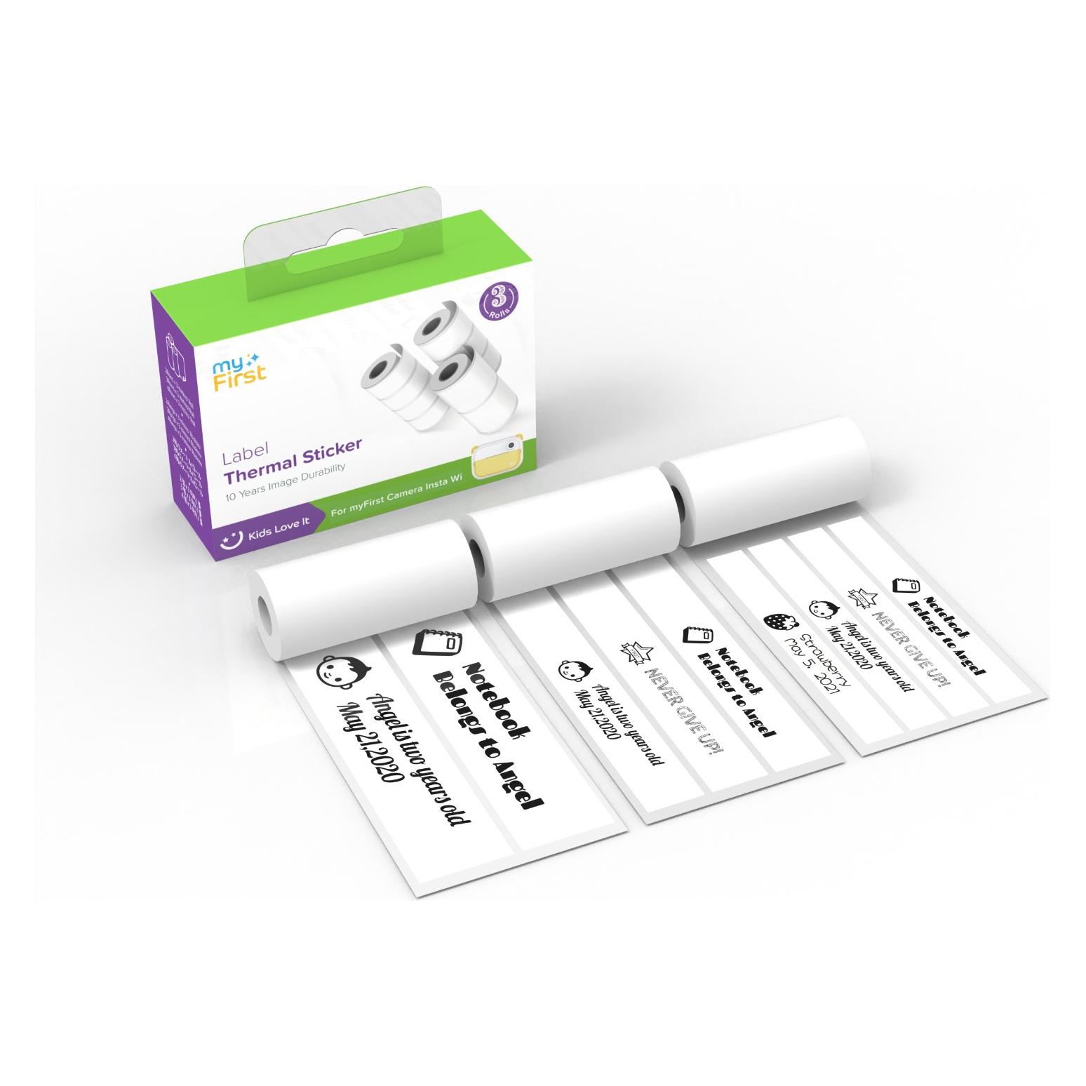 myFirst Thermal Sticker White with Strips (FC5706-WE02)