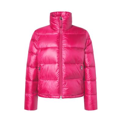 Steppjacke JOOP "Opika", Damen, Gr. S, pink (bright pink), Web, Obermaterial: 100% Polyamid, regular fit normal, Rundhals, eingesetzt gerader Abschluss, Jacken Steppjacke, mit Reißverschluss