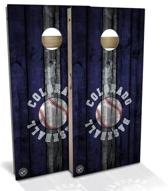 Skip's Garage Colorado Baseball Outdoor Cornhole Board Set