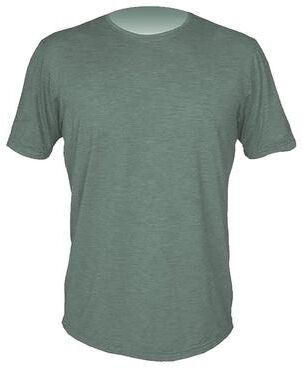 Anetik MVLPRS8 Men's Low Pro Tech T-Shirt in Dark Olive Heathered size Small