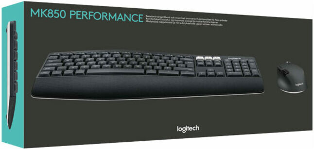 Logitech Ensemble clavier/souris USB sans fil, 1000 dpi MK850 noir (920-008221)