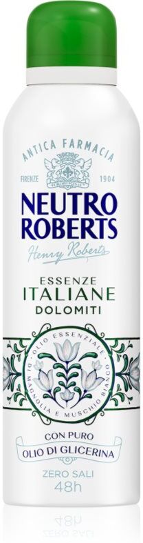 Neutro Roberts Italiane Dolomiti Deodorant Spray mit 48-Stunden Wirkung 200 ml