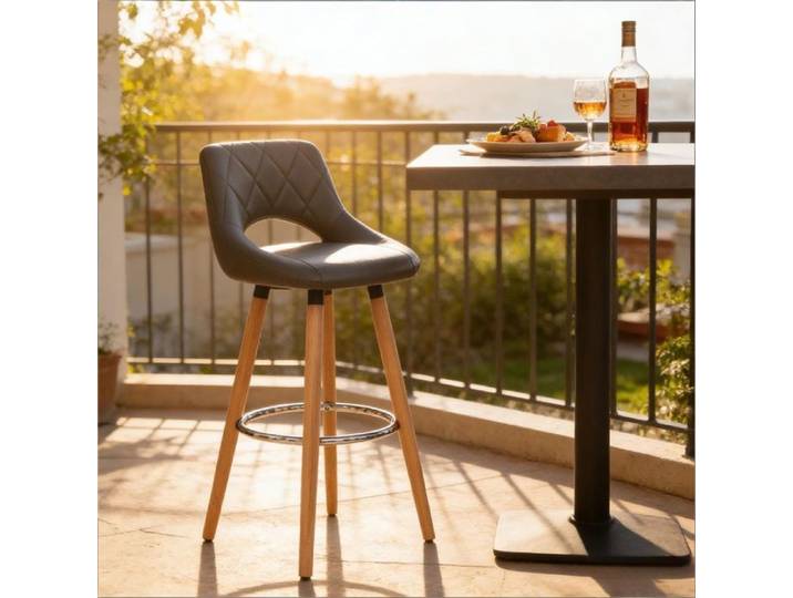 Chaise de bar design épuré – assise polyvalente pour intérieur : cuisine bar espace commercial