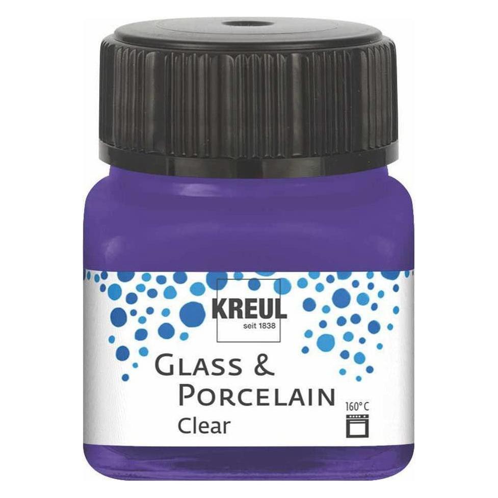 Kreul Glass & Porcelain Clear, Porzellan- und Glasfarbe (20 ml) (4000798162115)